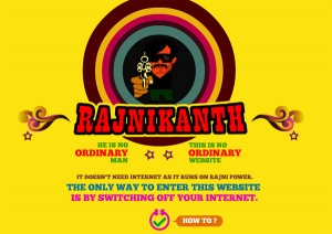 Rajnikanth website runs without internet