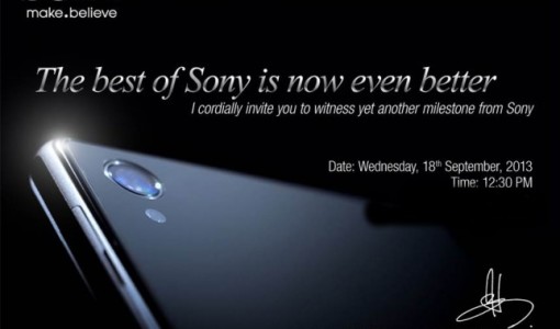 Sony India Confirms Xperia Z1 for India, sends out invites for event on September 18