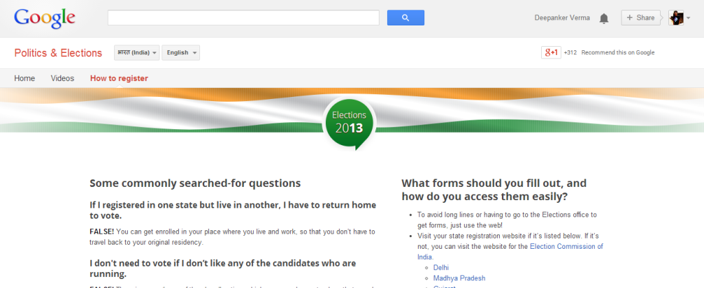 Election Commission Partners with Google to Help Voters' Registration