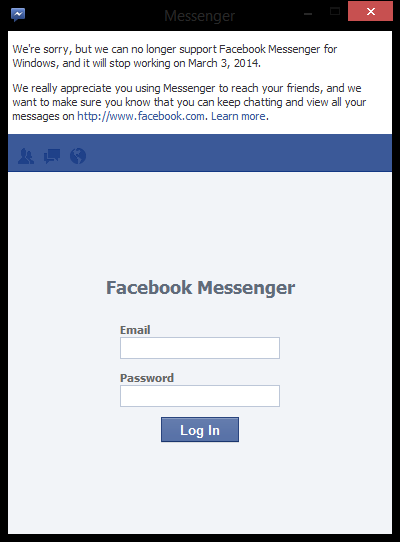 Facebook Messenger for Windows