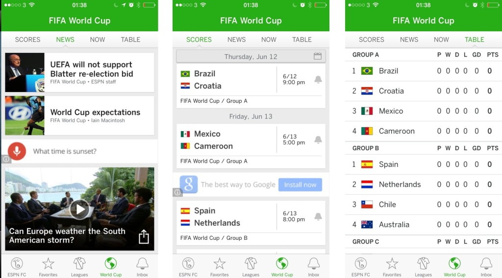 ESPN FC Mobile app