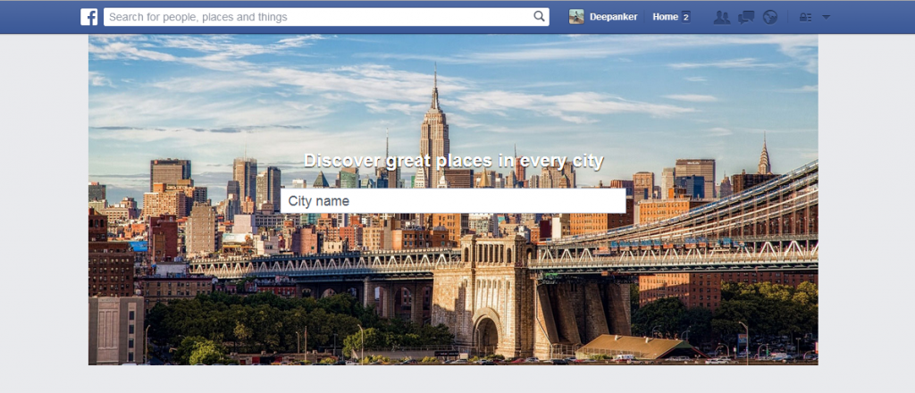 Facebook place directory