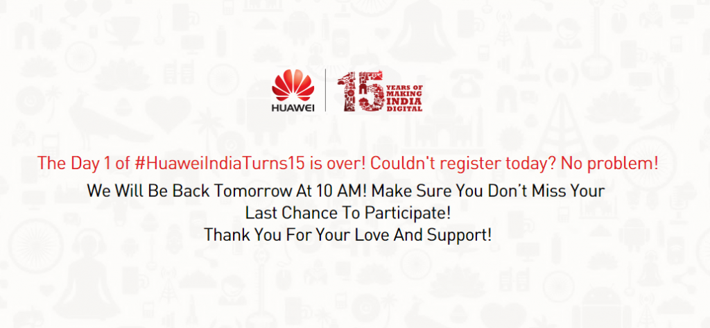 Huawei 15 years