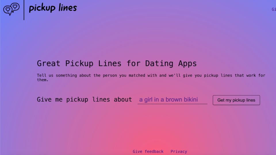 Pickup lines