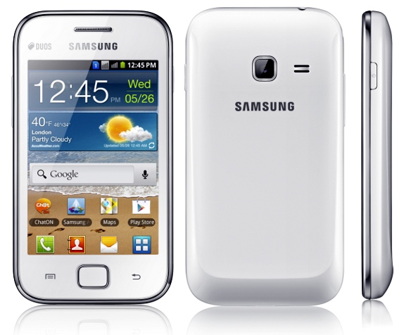 Samsung Galaxy Ace Duos (GSM + GSM) now available in India for Rs. 13299