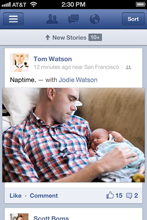 Facebook app for iPhone and iPad Gets Update