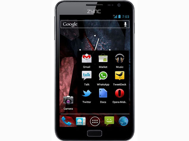 5-inch Zync Z5 Android 4.0 Smartphone Launched for Rs. 9,490