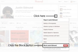 Pinterest Now Allows users to Block Annoying Users