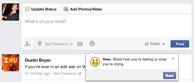 Facebook’s New Emoticons For status Updates Are really Cool
