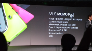 Asus Launches Memo Pad HD 7 At Computex 2013