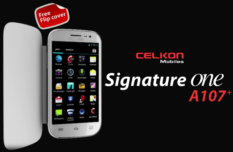 Celkon A107+ Signature Android Jelly Bean Smartphone launched for Rs 7,299