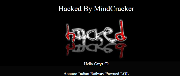 Website of Indian Railways and Pune Traffic Police Hacked By Pakistani Hackers