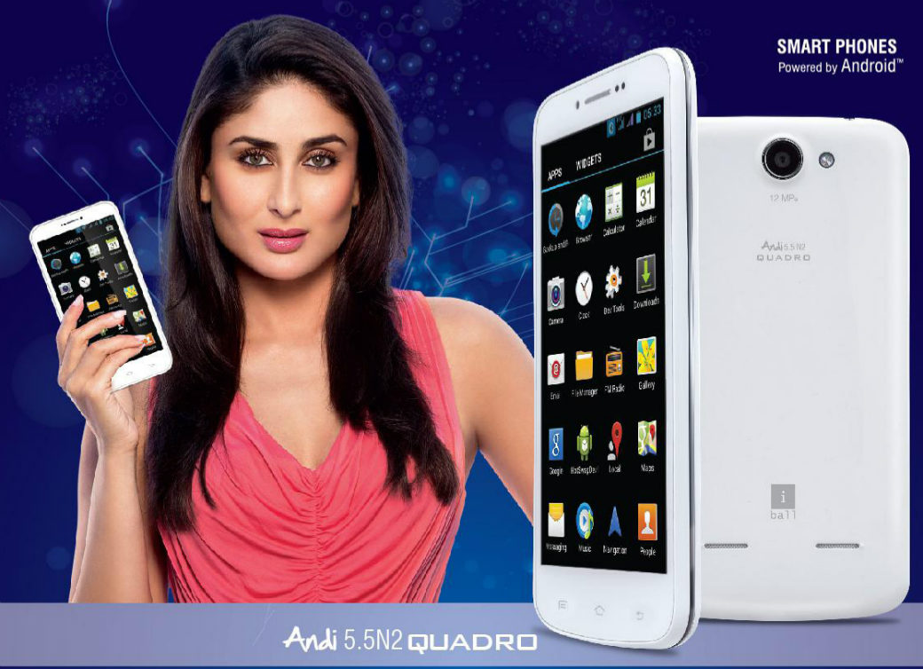 iBall Andi5.5N2 QUADRO with 5.5-inch HD display now Available for Rs. 13,215