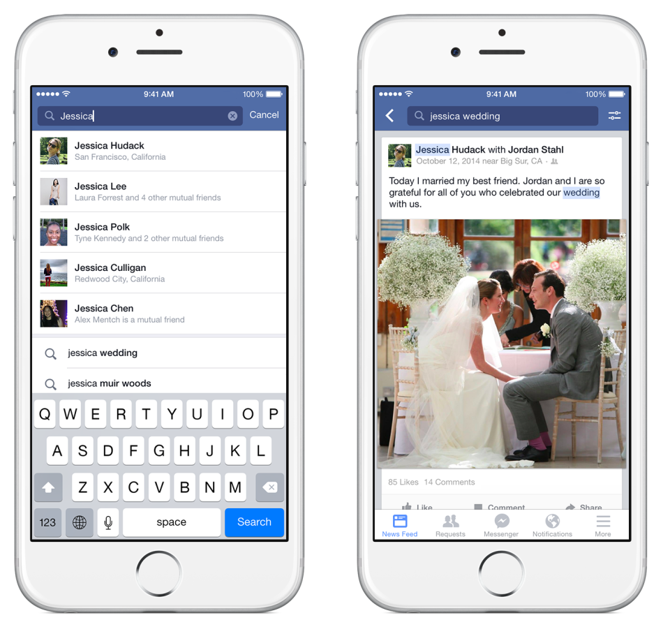 Facebook’s Graph Search Comes to Mobile; It Lets You Find posts by Keyword