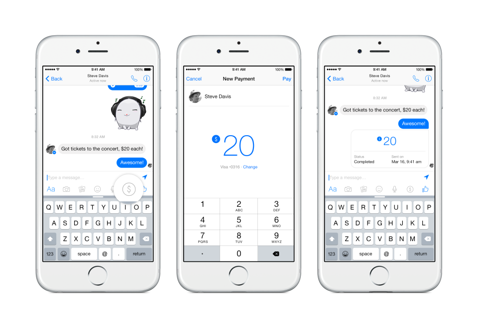 Facebook Introduces Free Friend-To-Friend Payments Via Messages