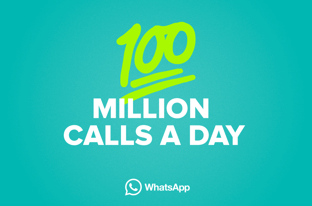 WhatsApp sees 100 million calls every day