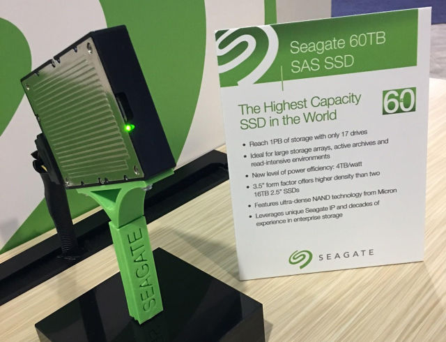 The World’s Largest Hard Disk is here: Seagate 60TB SSD