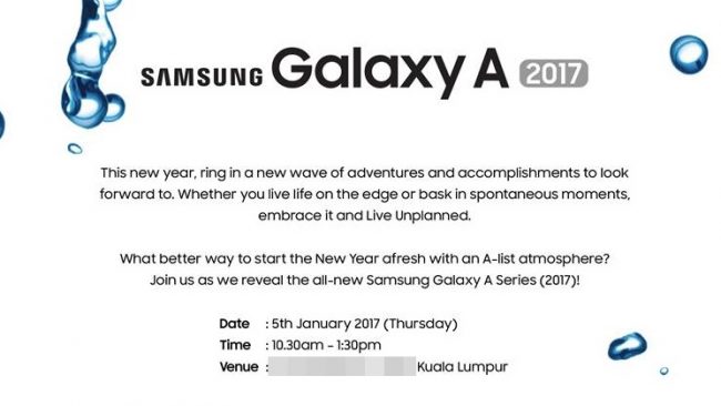 Samsung to launch Galaxy A 2017 on 5th January