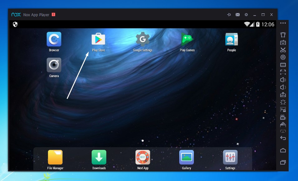open play store on nox app player