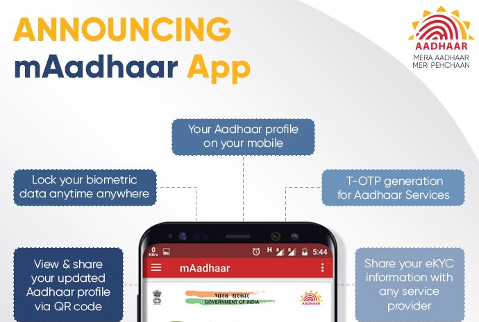 UIDAI Launches mAadhaar App To Carry Aadhaar in Your Pocket