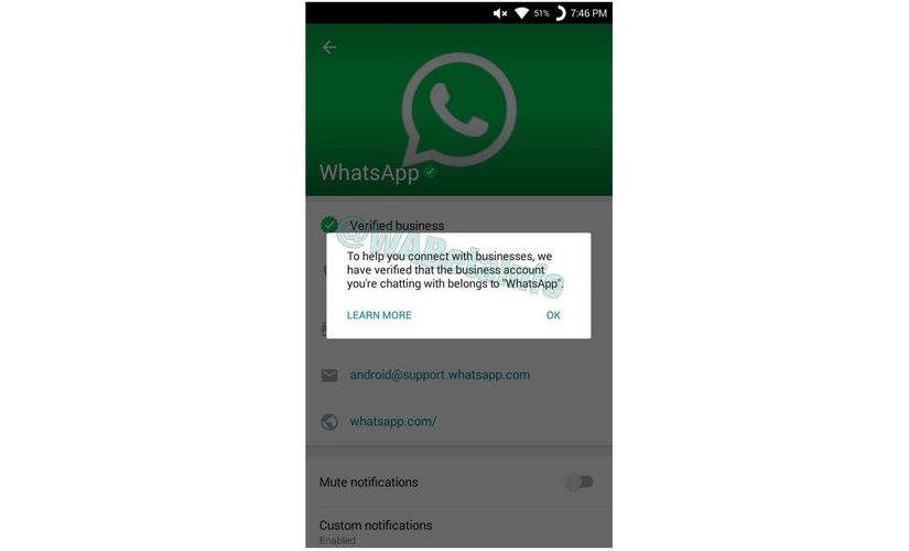 what does whatsapp business account mean