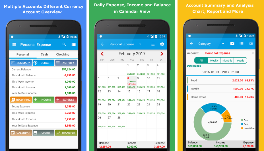 android daily expenses app