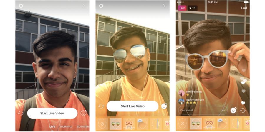 Instagram Brings Face Filters to Live Videos
