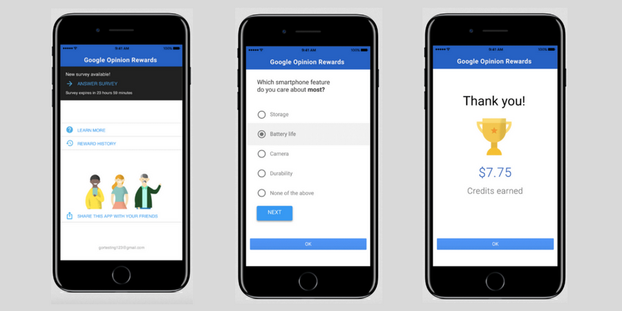 Google Opinion Rewards Finally Comes to iOS