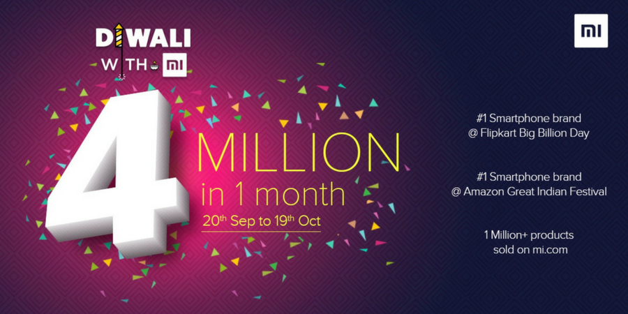 Xiaomi claims to sell over 4 million smartphones within a month