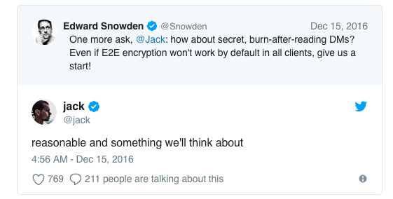 Twitter testing end-to-end encrypted messaging
