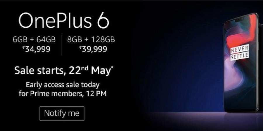 OnePlus 6 to go on sale today; here are the launch offers you shouldn’t miss