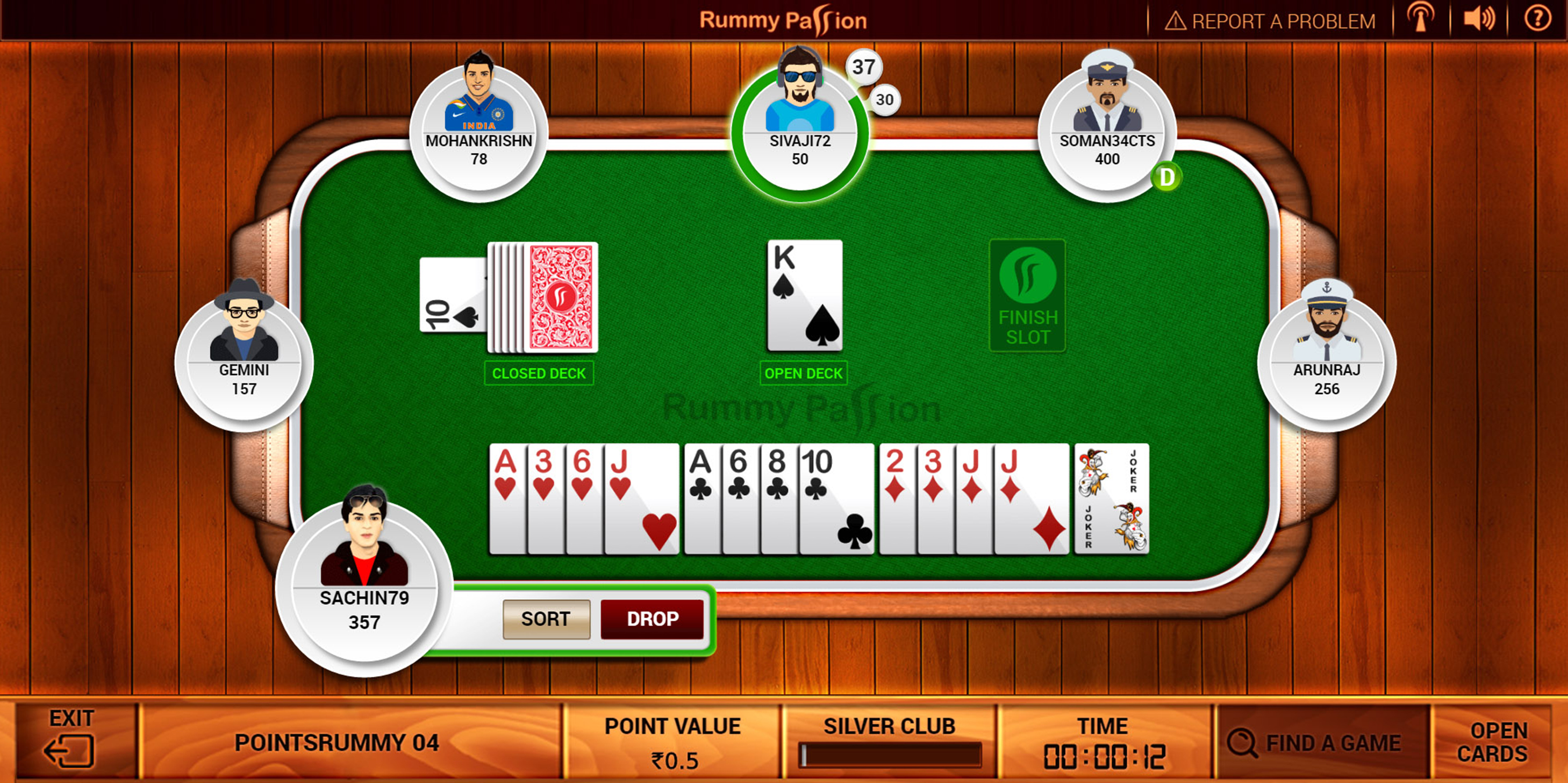 multiplayer rummy app