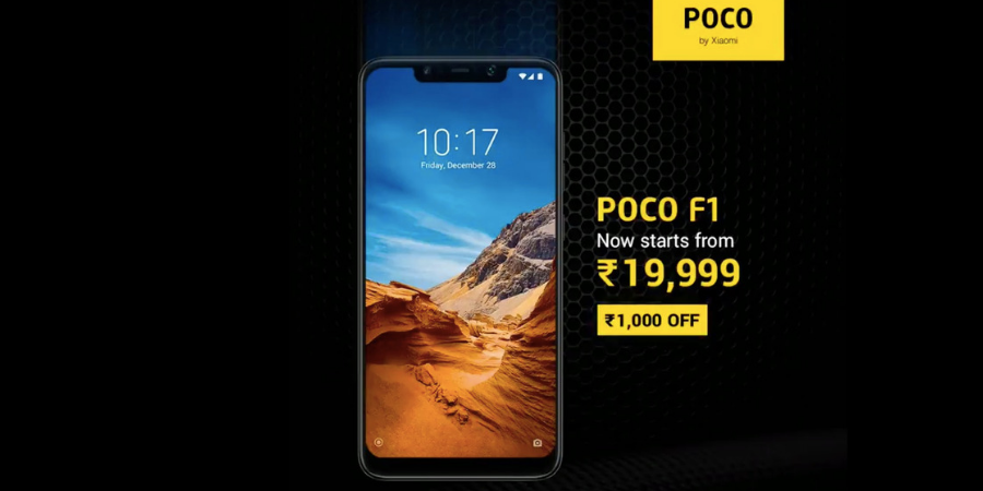 Poco F1 gets permanent price cut of Rs. 1000 in India; now starts at Rs 19,999