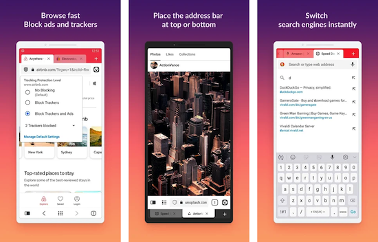 Vivaldi: Android browser