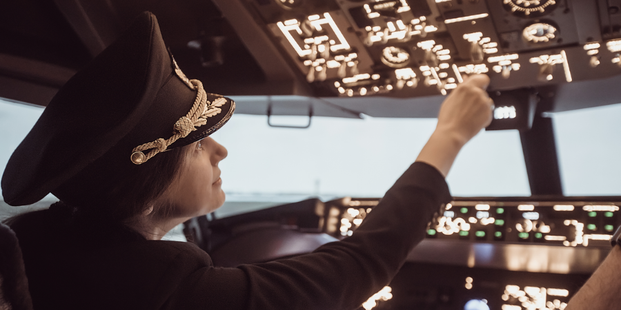 Virtual Reality aviation simulation