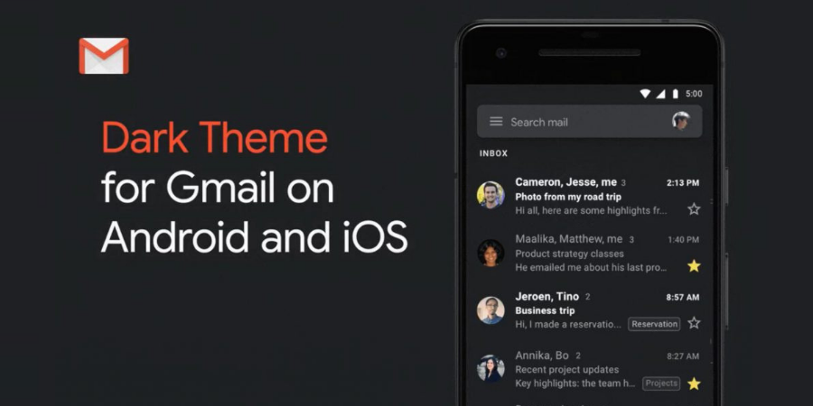 Gmail for Android and iOS is getting Dark mode