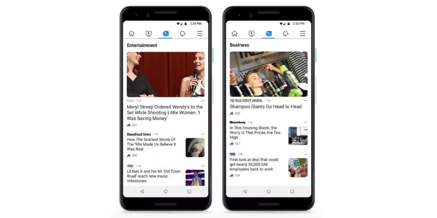 Facebook has introduced a News tab for some users in the United States