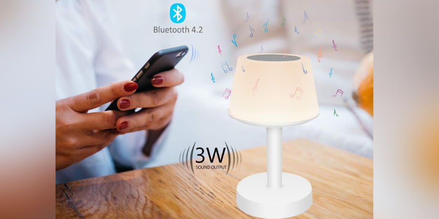 Portronics ILUMI LED Lamp features a Bluetooth speaker