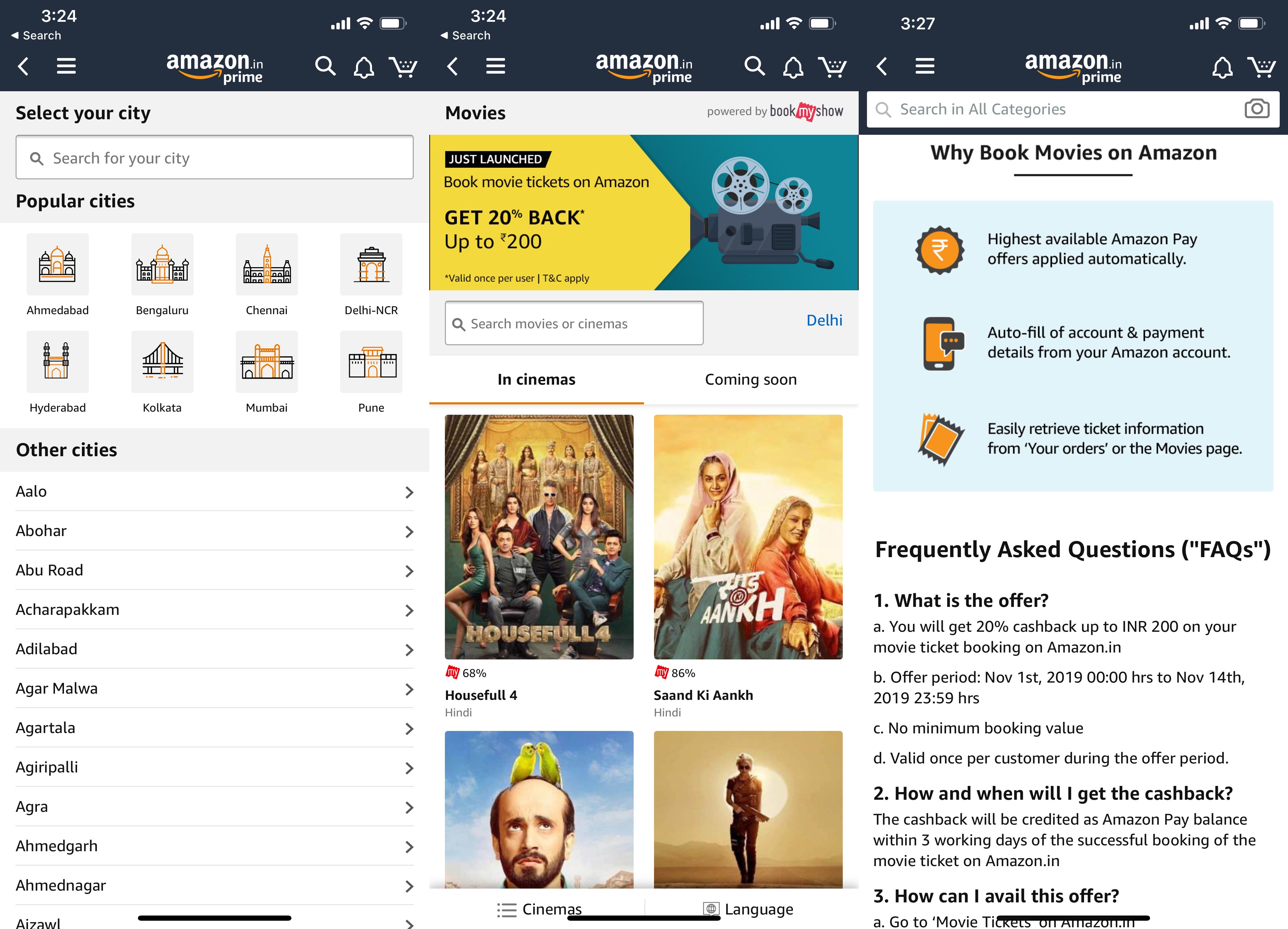 Amazon Movie Tickets
