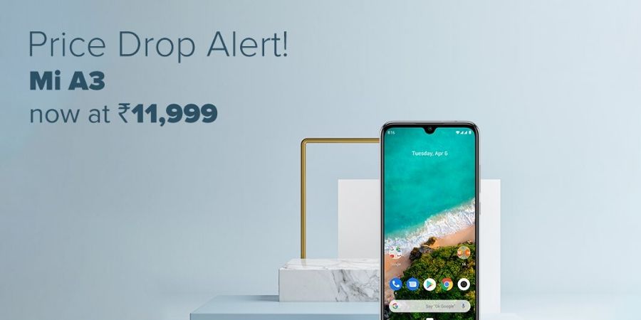 Xiaomi Mi A3 gets a price cut; Now starts at Rs. 11999