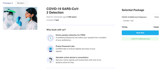 Polymerase chain reaction (pcr) test labs. Covid Test Booking Reference : Practo Starts Online Booking for COVID-19 Test