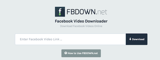 Download Facebook videos