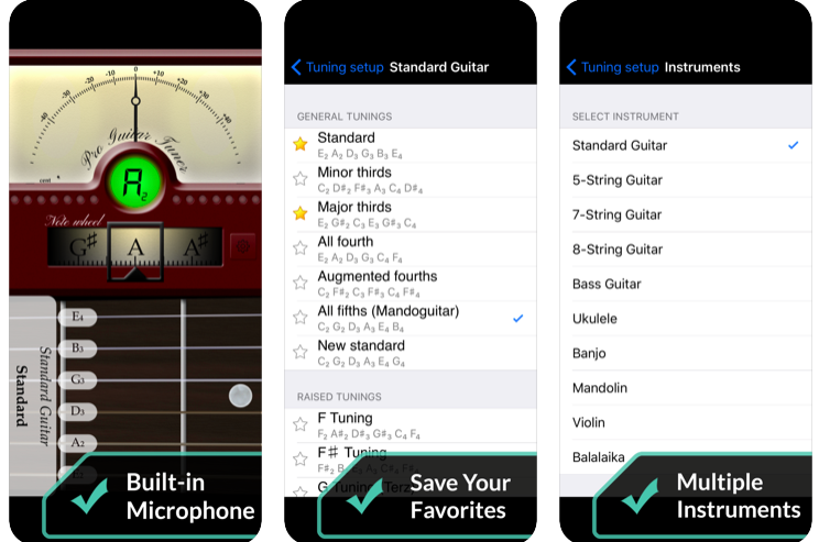 best guitar tuner app iphone