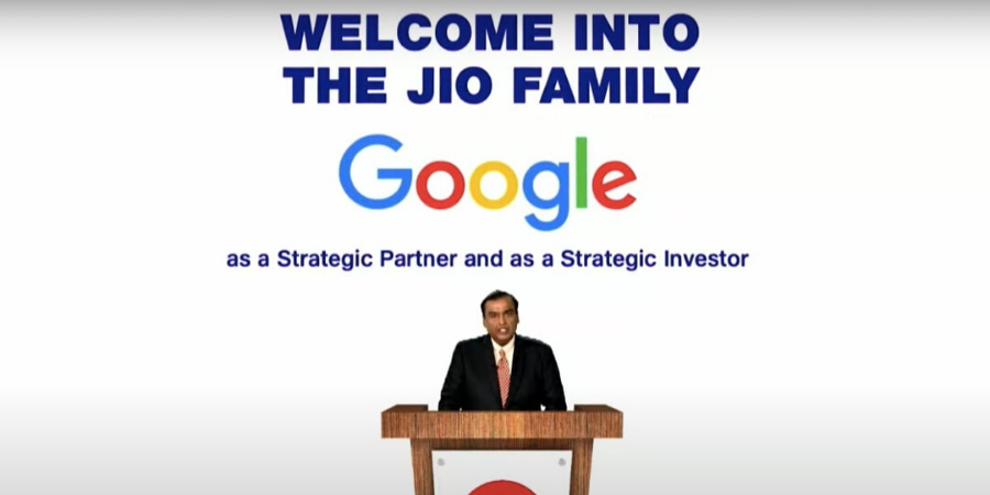 Google has also invested $4.5 billion in Jio Platforms