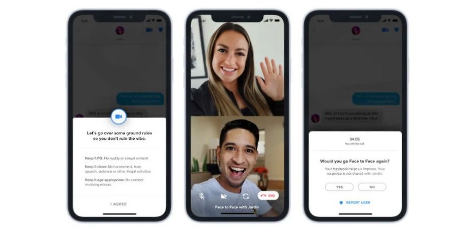 Tinder is now rolling out in-app video chat feature “Face to Face” globally