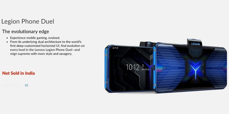 Lenovo Legion Phone Duel Launching in India soon