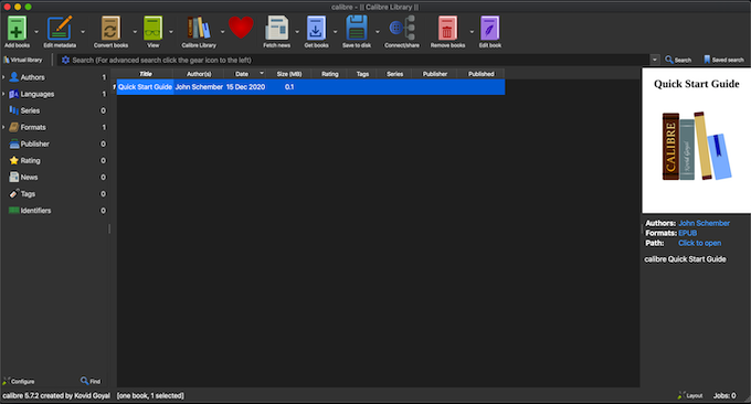 Calibre: PDF to EPUB conversion