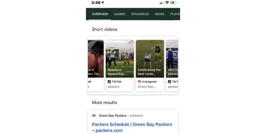 Google is testing a dedicated carousel of short videos in the Google App