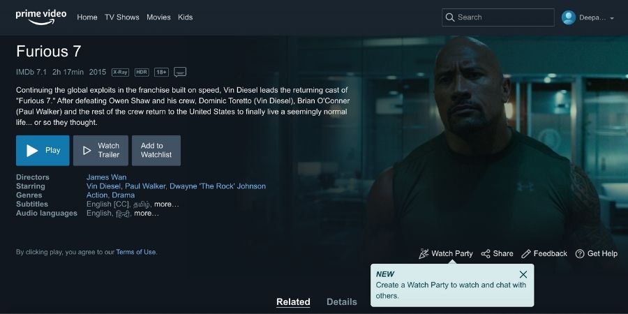 Amazon launches Prime Video’s ‘Watch Party’ in India