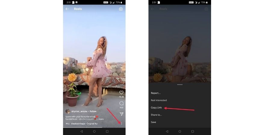 Download Reels on Android